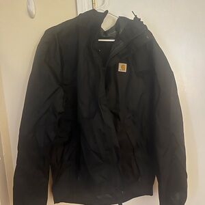 Black Carhartt Durable Rain Jacket